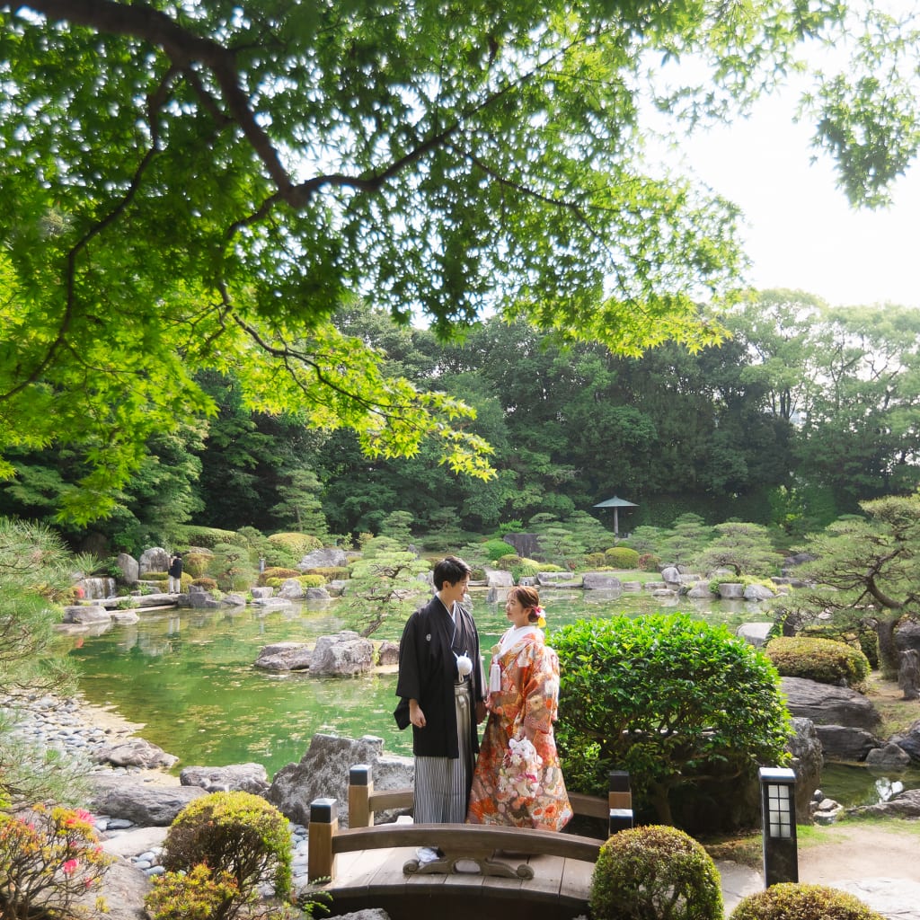 日本庭園 | デコルテフォトグラフィー | 前撮り・フォトウェディング