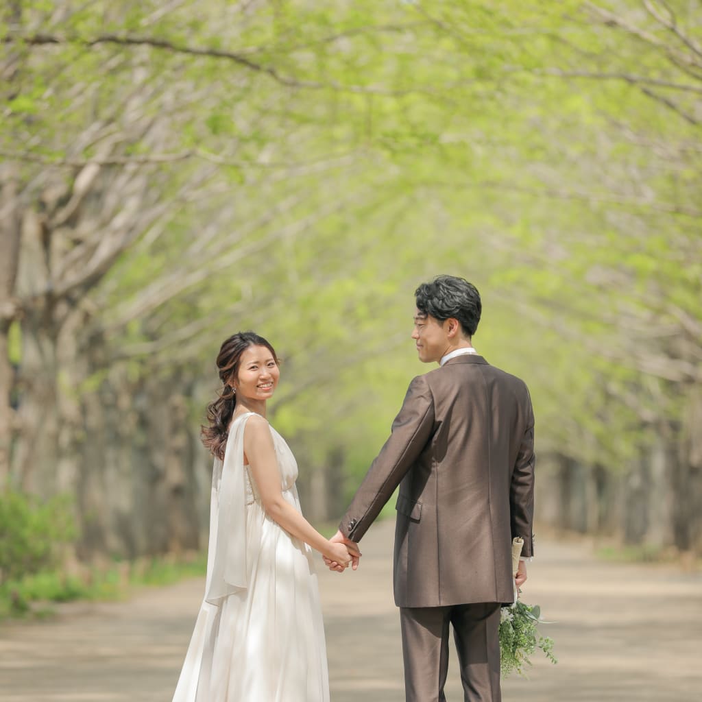 昭和記念公園(洋装ロケーション) | スタジオTVB（大阪・関西） | 前撮り・フォトウェディング