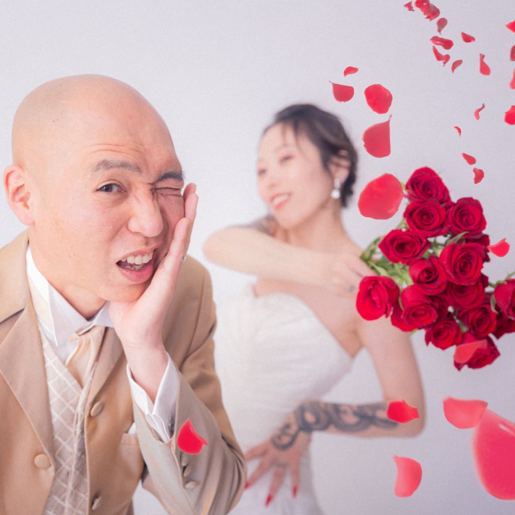 【情熱の赤い薔薇】愛情溢れまくりの1時間 | デコルテフォトグラフィー | 前撮り・フォトウェディング