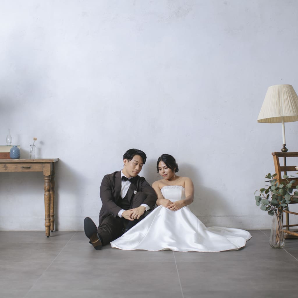 洋装スタジオ撮影 | デコルテフォトグラフィー | 前撮り・フォトウェディング