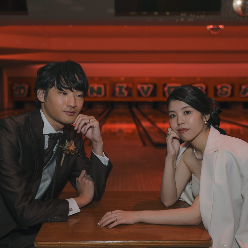 ボウリング場でおふたりらしく【笹塚ボウル】 | デコルテフォトグラフィー | 前撮り・フォトウェディング