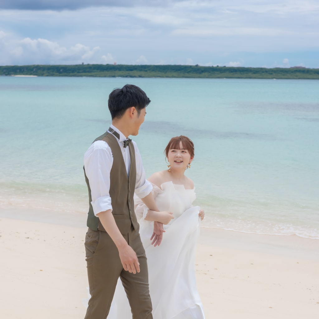 宮古島！ビーチ撮影！ | スタジオTVB 奈良店 | 前撮り・フォトウェディング