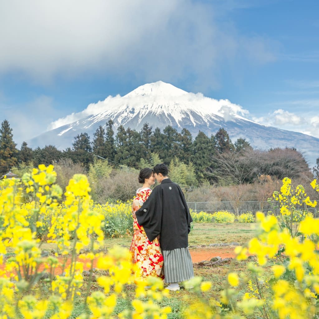 夏~秋お勧めお花畑＋富士山絶景ロケーション | デコルテフォトグラフィー | 前撮り・フォトウェディング