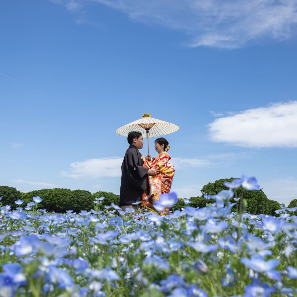 昭和記念公園和装ロケーション