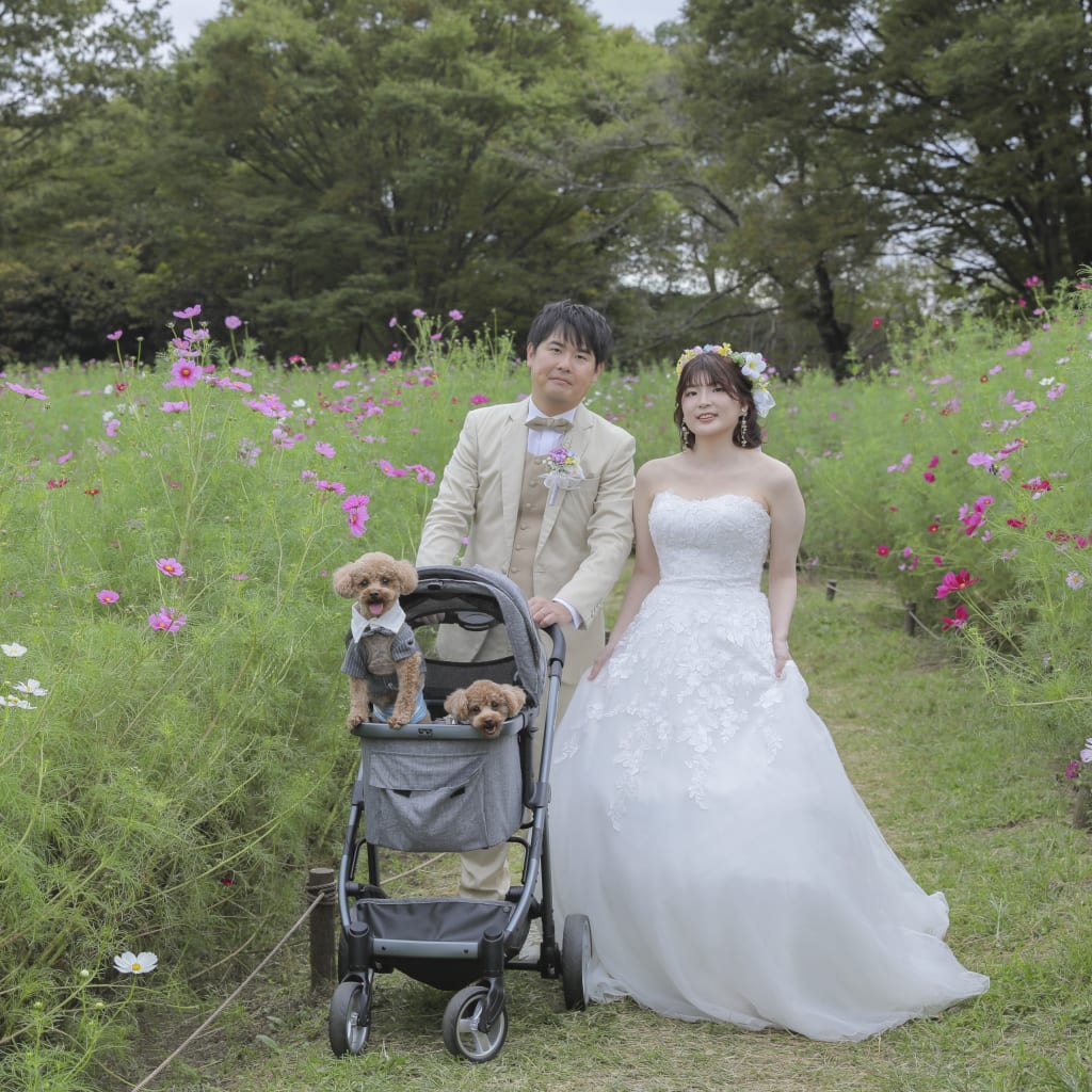 大切な家族と一緒に初めての撮影！