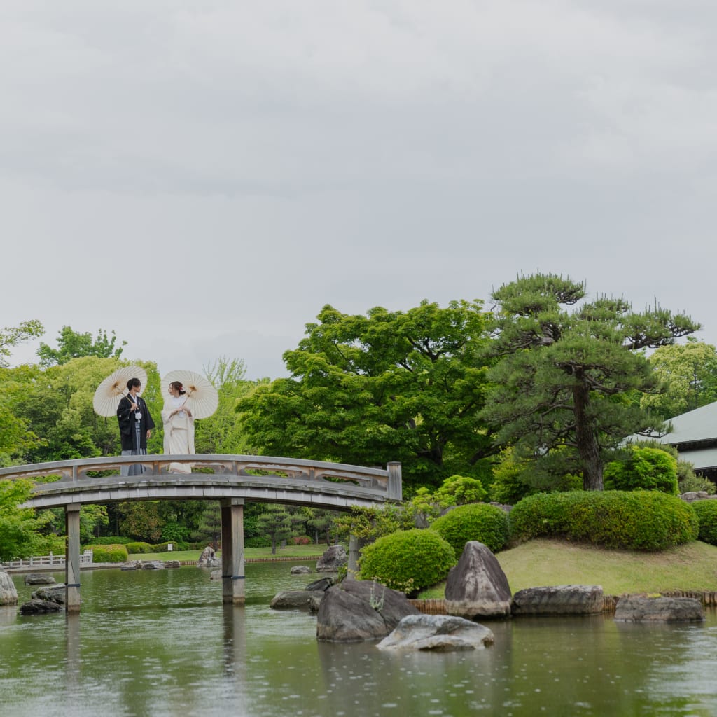 大仙公園和装ロケーション！ | デコルテフォトグラフィー | 前撮り・フォトウェディング