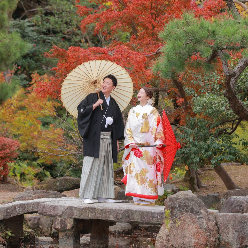 紅葉の鶴舞公園撮影