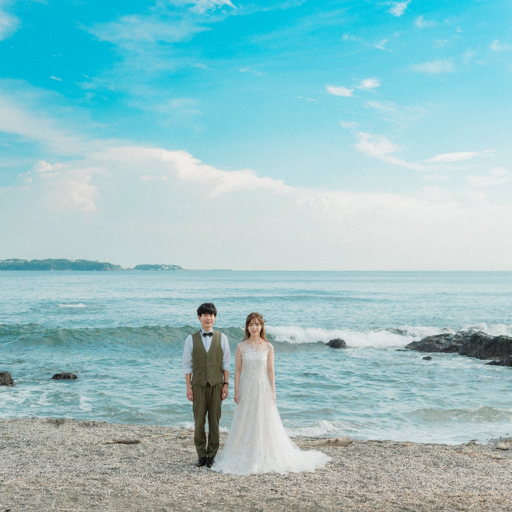 海もひまわりも！夏を満喫ロケーション☆ | デコルテフォトグラフィー | 前撮り・フォトウェディング