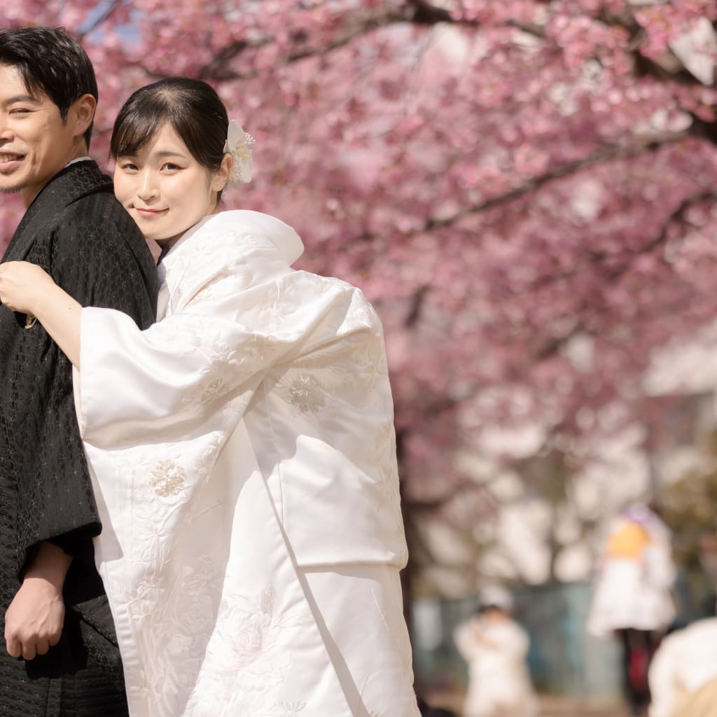 桜+浅草名所巡りロケーション | デコルテフォトグラフィー | 前撮り・フォトウェディング