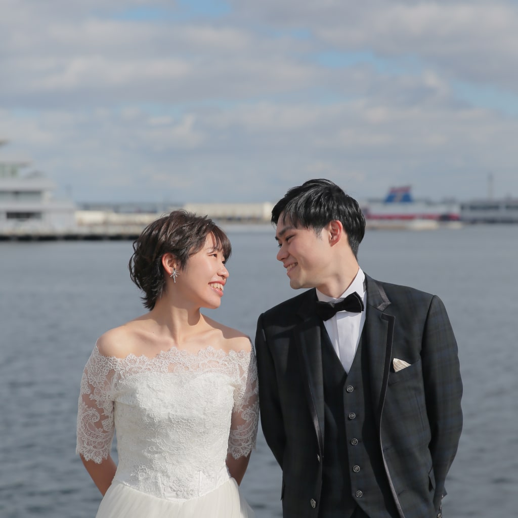 ハーバーランドロケーション | デコルテフォトグラフィー | 前撮り・フォトウェディング