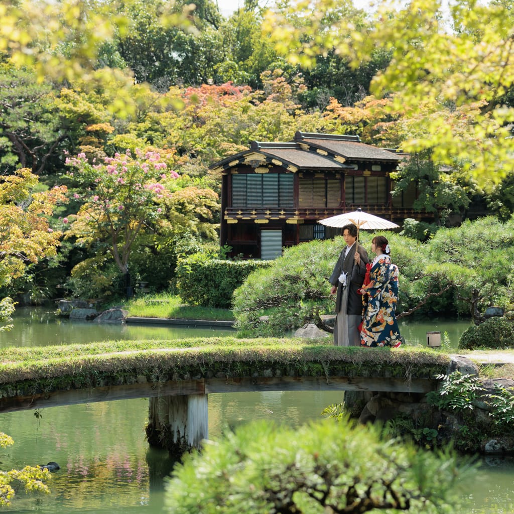 相楽園ロケーション | デコルテフォトグラフィー | 前撮り・フォトウェディング