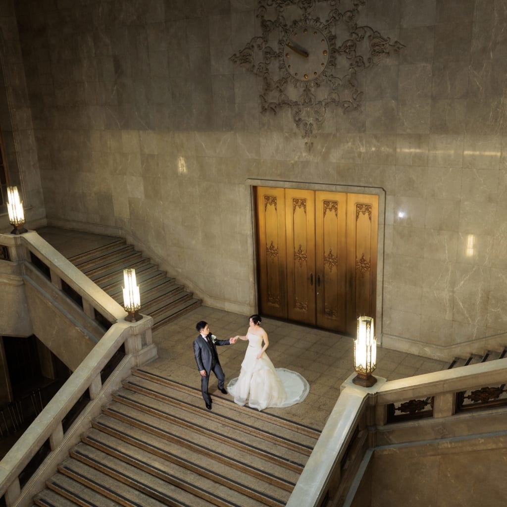 ロマンチックな大階段と【東京国立博物館】 | デコルテフォトグラフィー | 前撮り・フォトウェディング