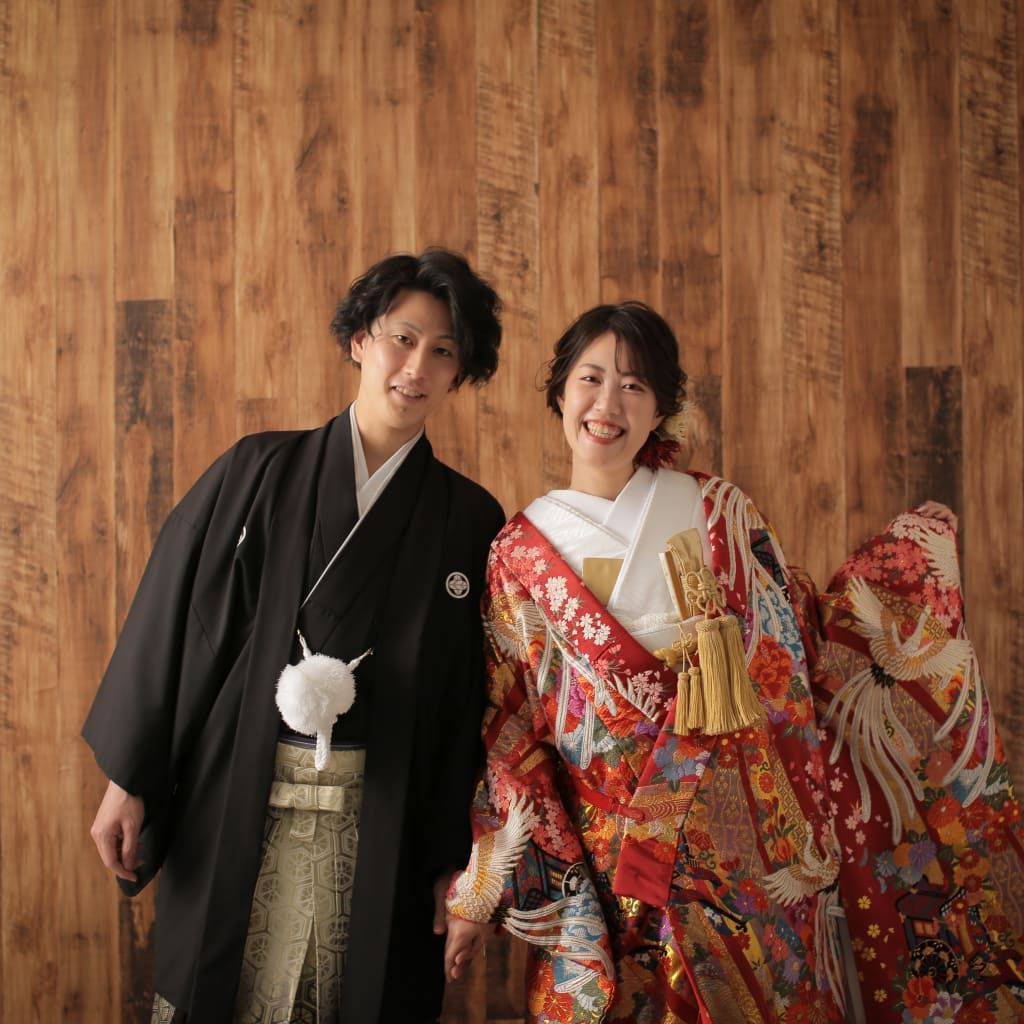 洋風壁だけじゃない　和装ハウススタジオ | デコルテフォトグラフィー | 前撮り・フォトウェディング