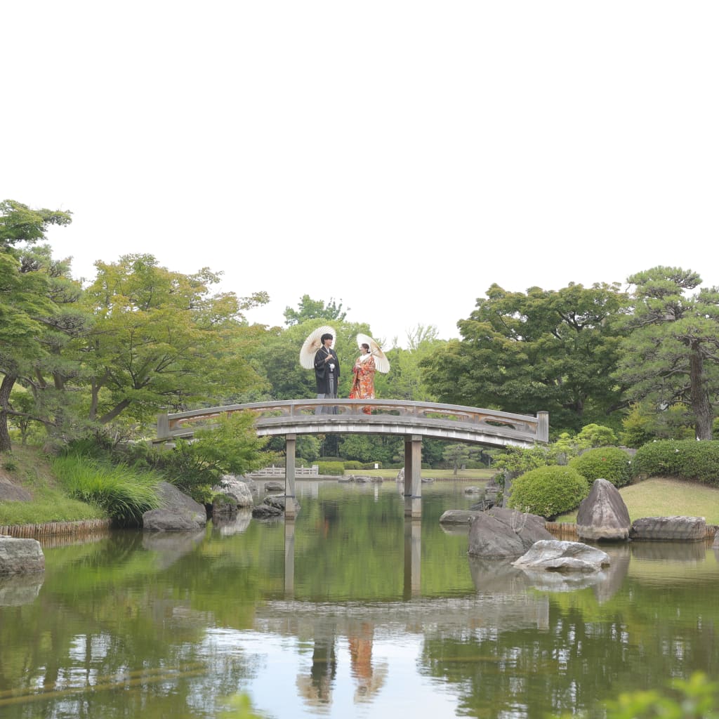 緑いっぱい！大仙公園！ | デコルテフォトグラフィー | 前撮り・フォトウェディング