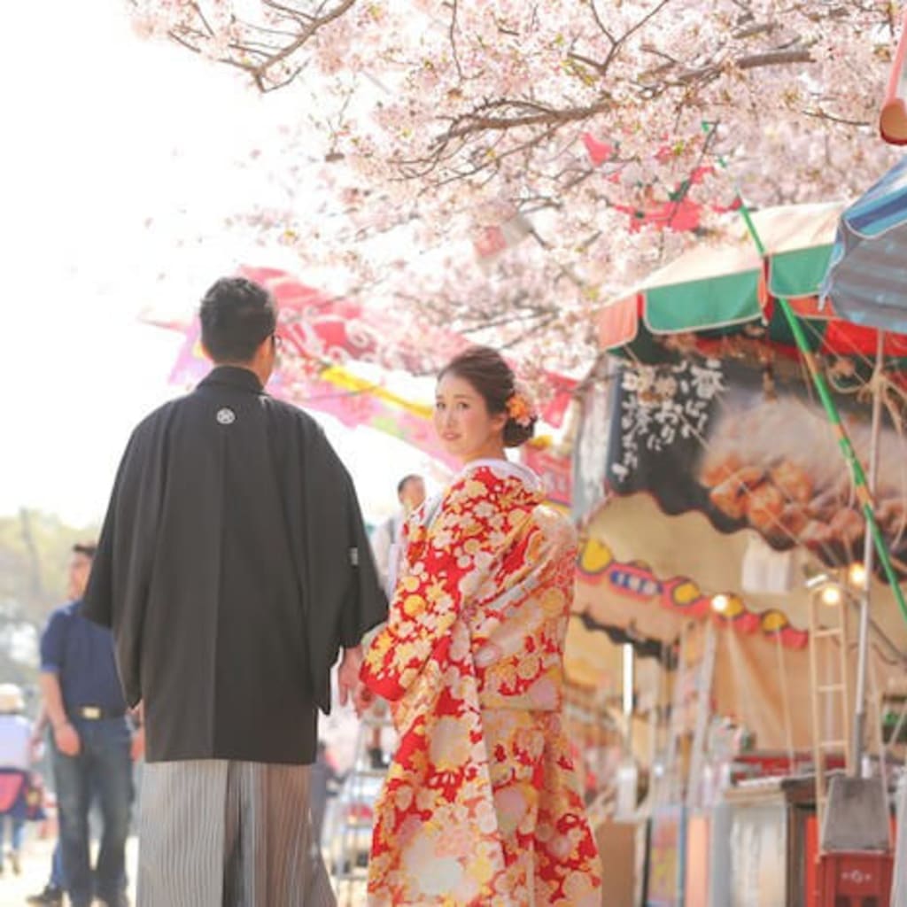 春の訪れ、舞鶴公園 | デコルテフォトグラフィー | 前撮り・フォトウェディング