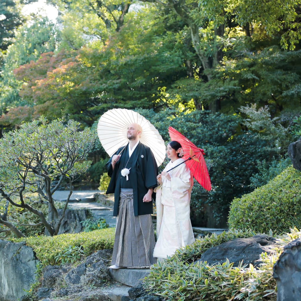 旧安田庭園+屋内庭園スタジオ | デコルテフォトグラフィー | 前撮り・フォトウェディング