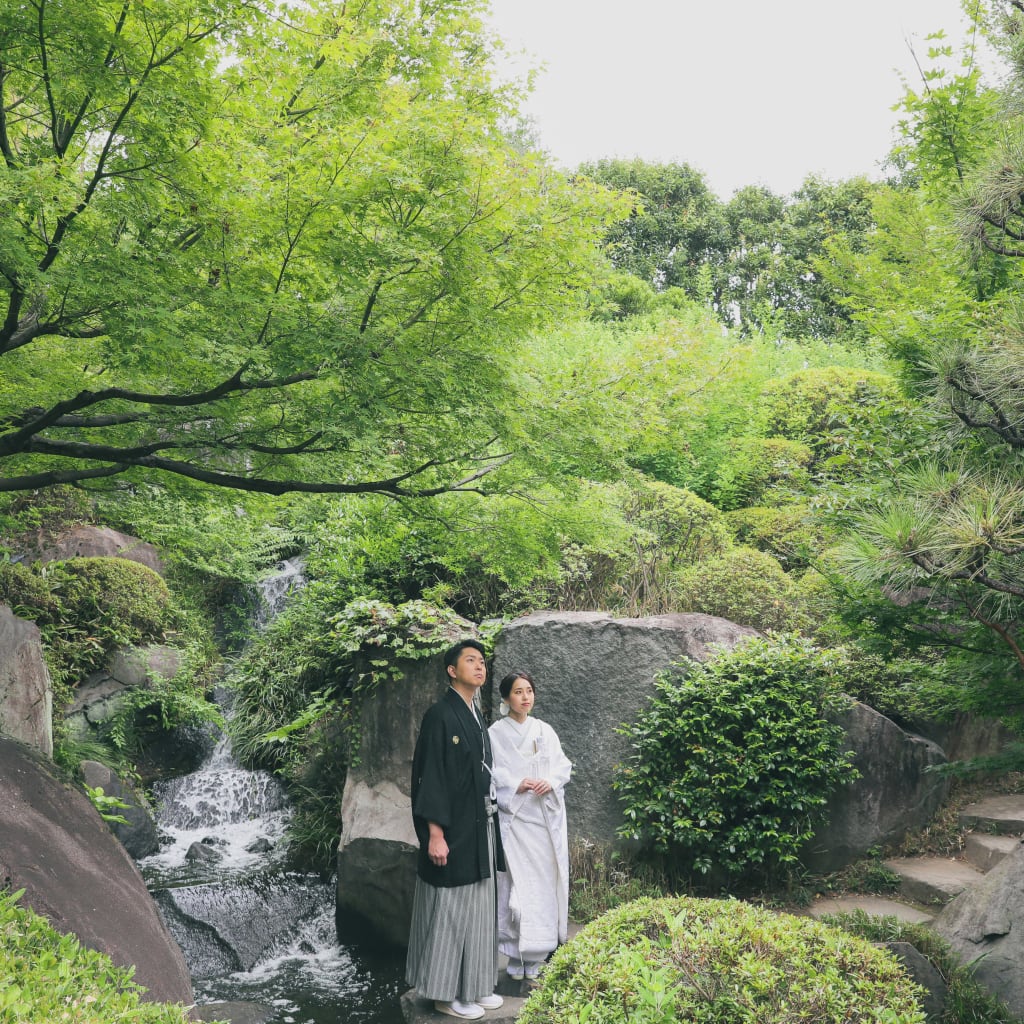 目白庭園+洋装ハウススタジオ | デコルテフォトグラフィー | 前撮り・フォトウェディング