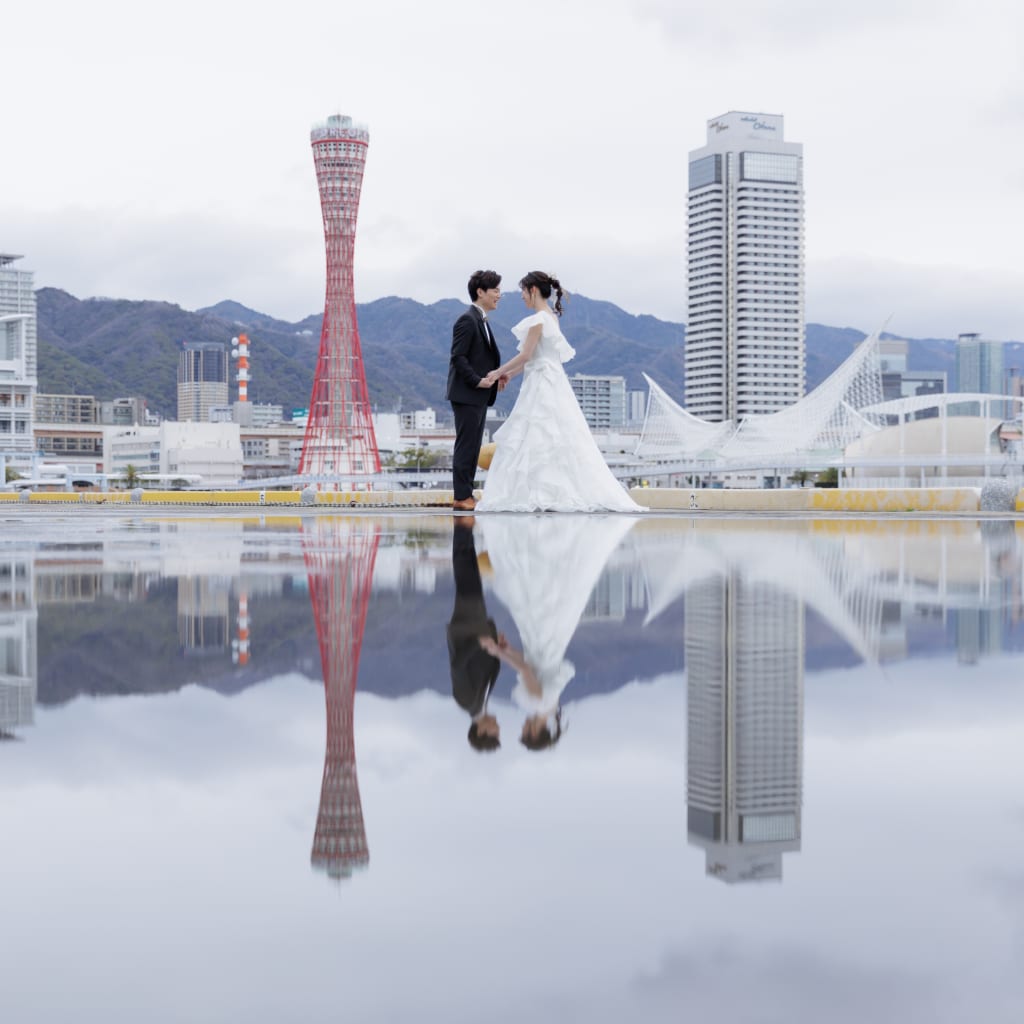 和装ハウススタジオとハーバーランド撮影･:*+ | デコルテフォトグラフィー | 前撮り・フォトウェディング