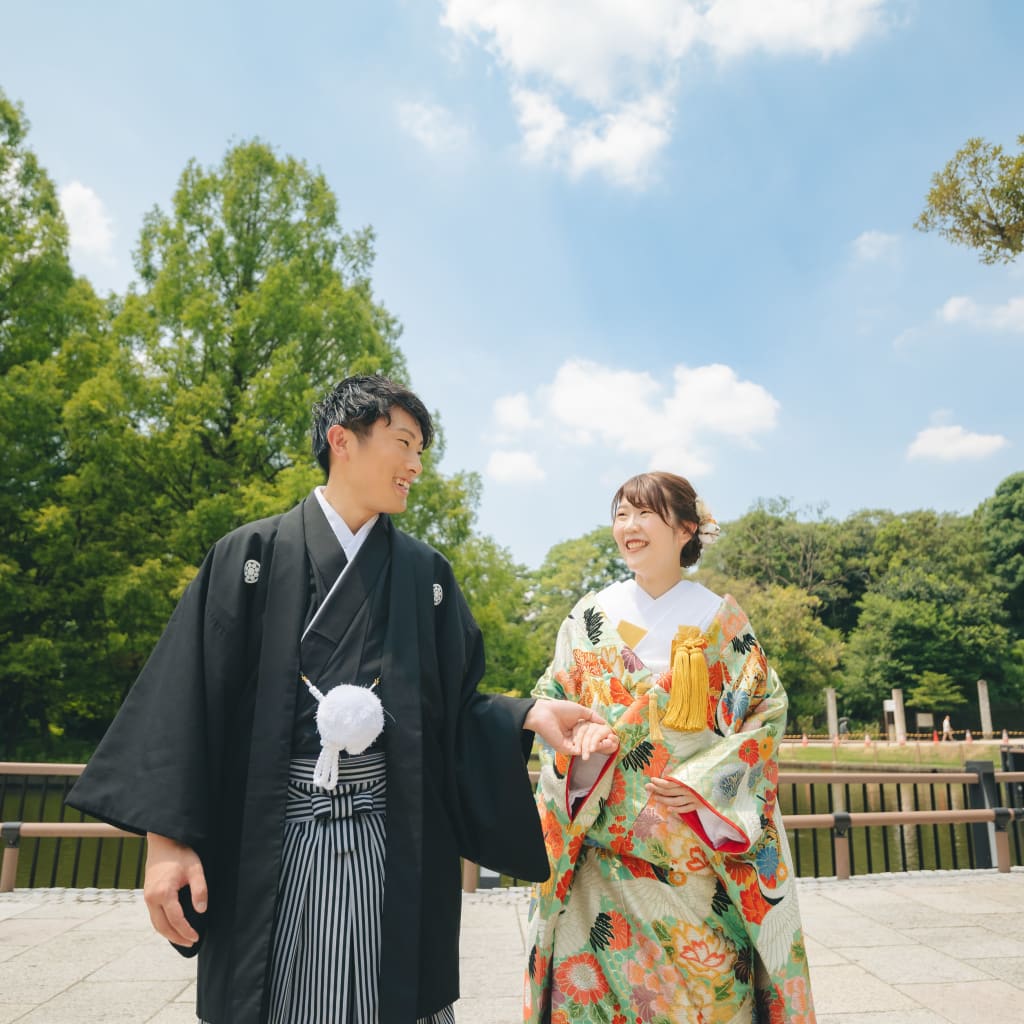 大宮公園にて和装撮影！ | デコルテフォトグラフィー | 前撮り・フォトウェディング