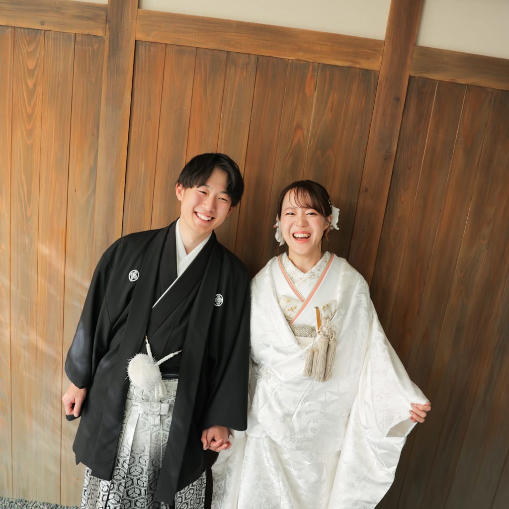 和装と私服での撮影。 | デコルテフォトグラフィー | 前撮り・フォトウェディング