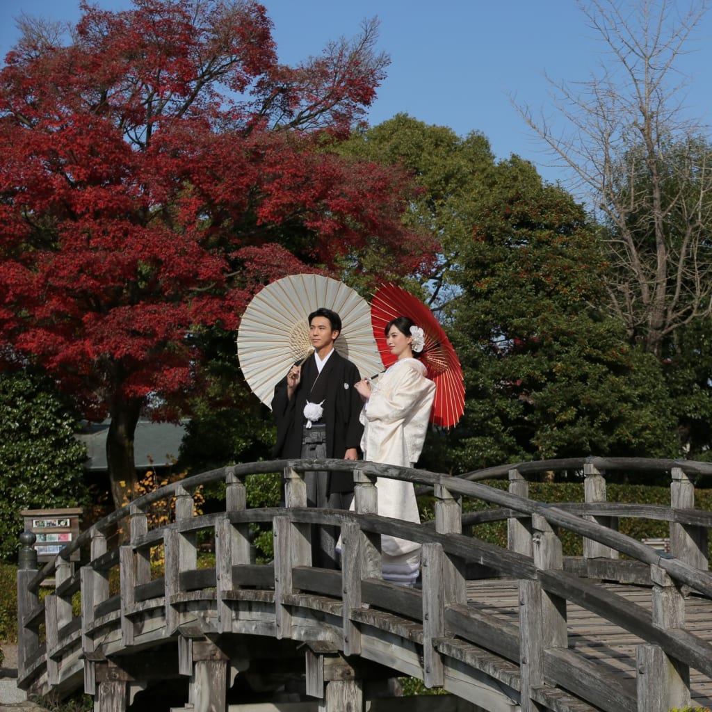 和装紅葉ロケーション 〜花田苑〜 | デコルテフォトグラフィー | 前撮り・フォトウェディング