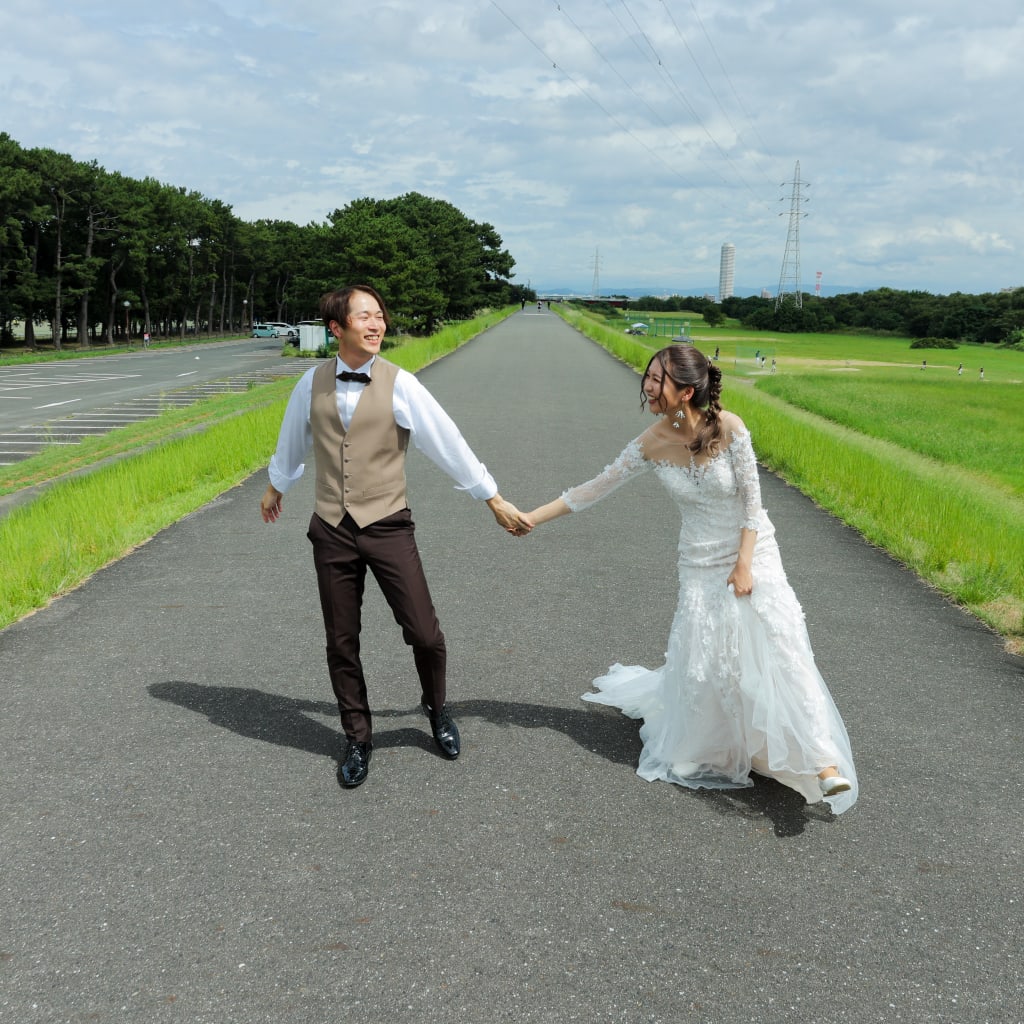 庄内緑地公園ロケーション撮影！ | デコルテフォトグラフィー | 前撮り・フォトウェディング