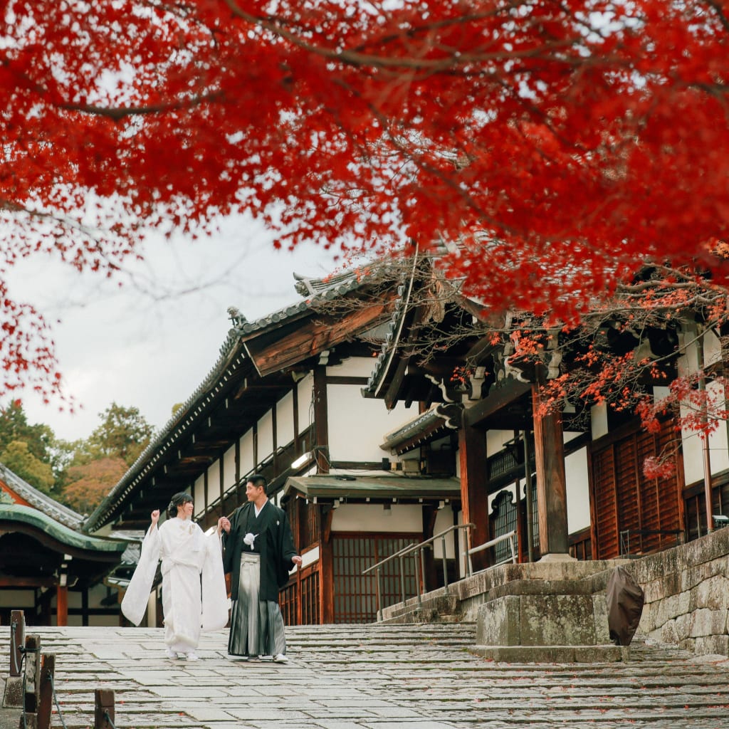 紅葉に彩られた秋の京都