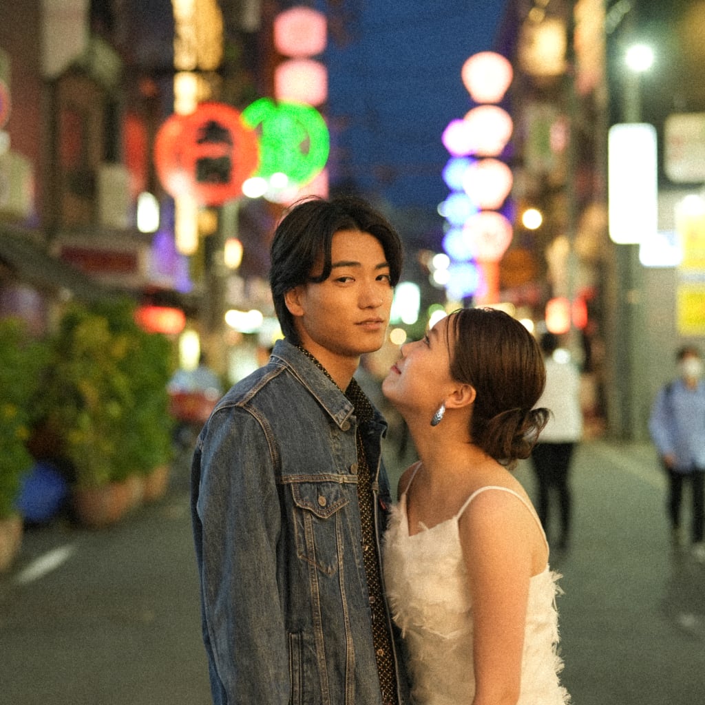 夜のなんば | デコルテフォトグラフィー | 前撮り・フォトウェディング