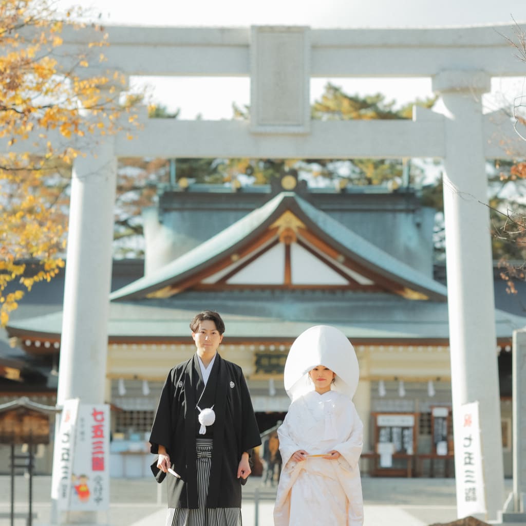 【広島城】紅葉ロケーション撮影 | デコルテフォトグラフィー | 前撮り・フォトウェディング