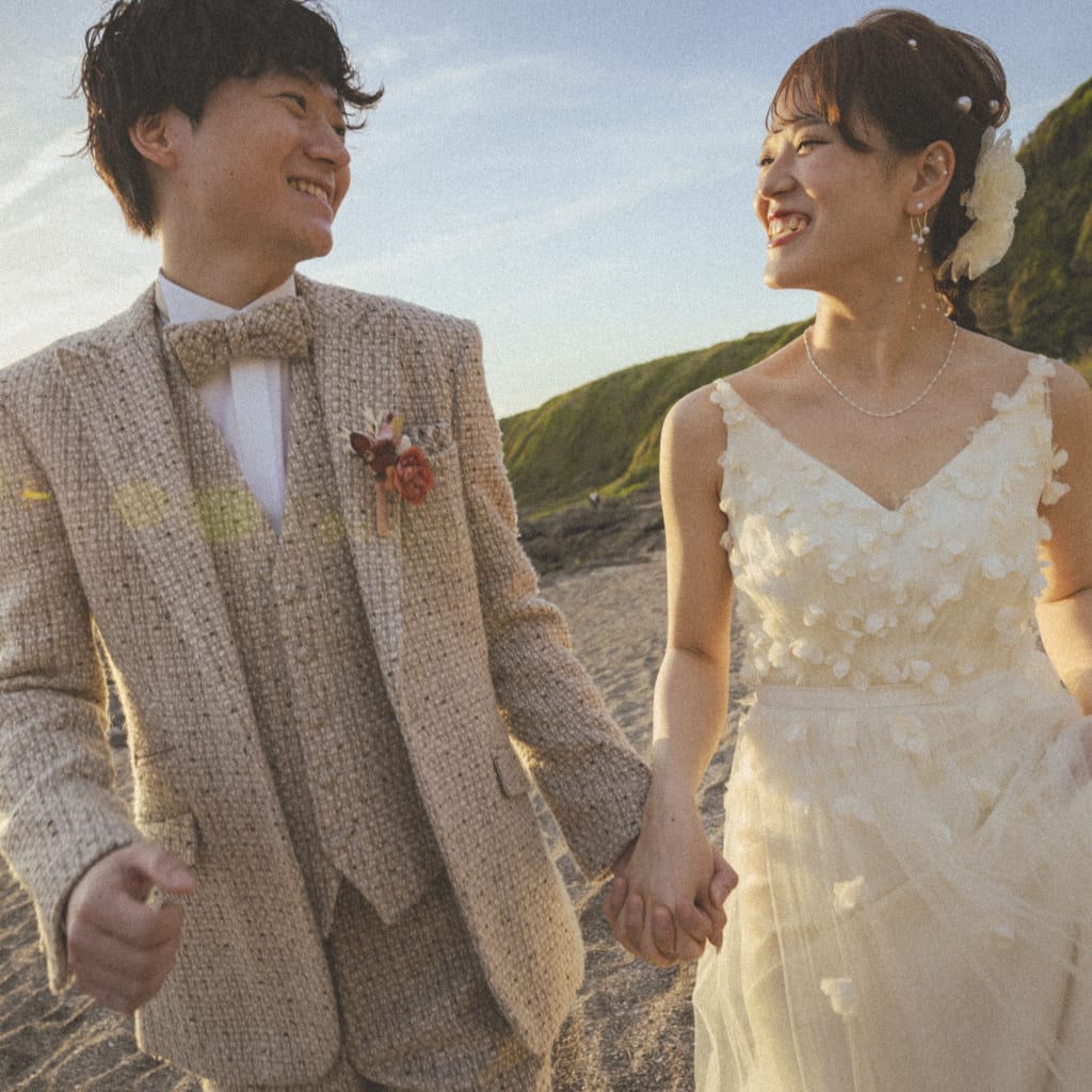 オレンジに輝く夕景の城ヶ島 | デコルテフォトグラフィー | 前撮り・フォトウェディング