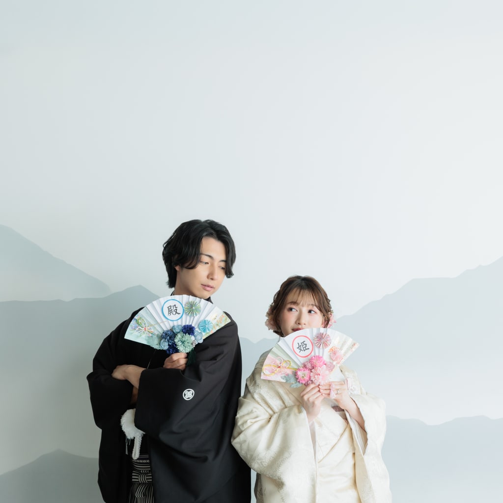 屋内庭園スタジオ+私服フォト | スタジオAQUA 横浜駅前店 | 前撮り・フォトウェディング