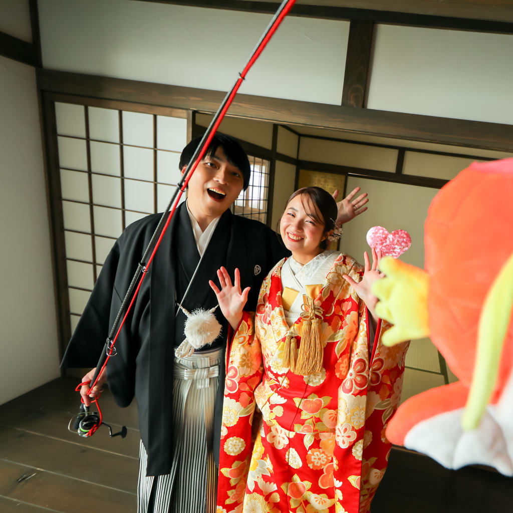 小物で賑やかに！屋内庭園撮影