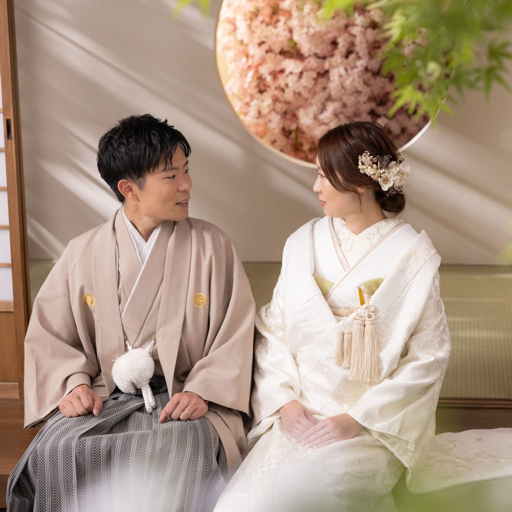 屋内庭園スタジオ撮影 | デコルテフォトグラフィー | 前撮り・フォトウェディング