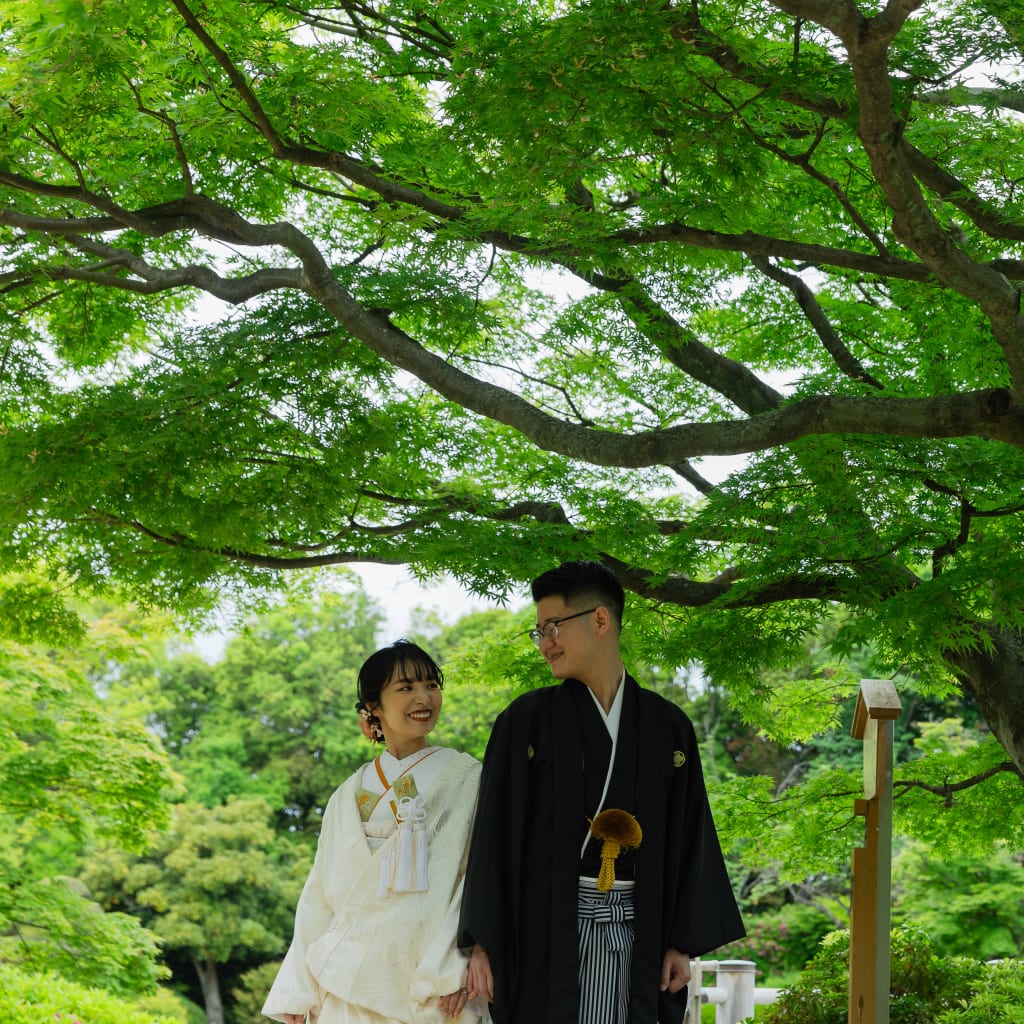 新緑の大仙公園ロケーション！！ | デコルテフォトグラフィー | 前撮り・フォトウェディング