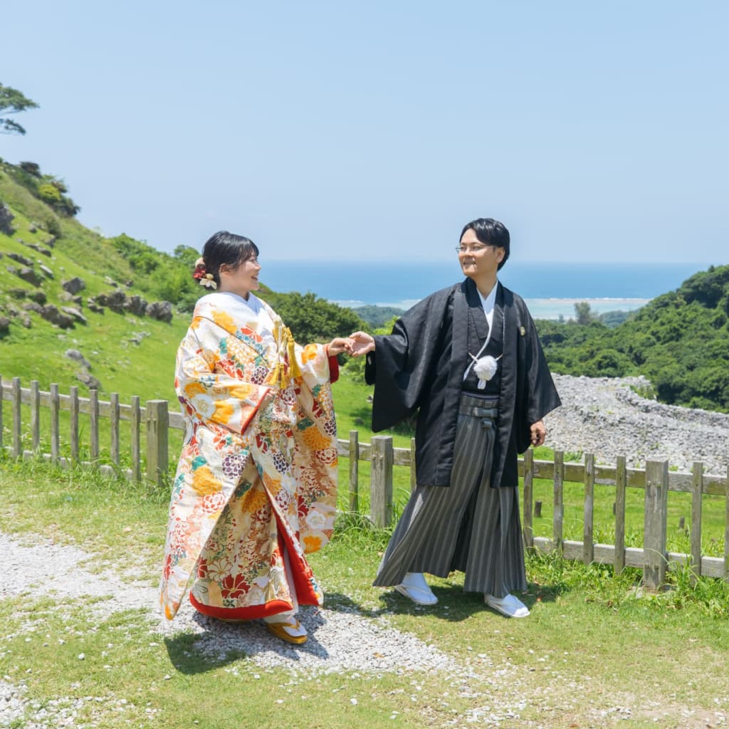 	世界遺産と植物園で和装も洋装もよくばり撮影！ | スタジオTVB 広島店 | 前撮り・フォトウェディング