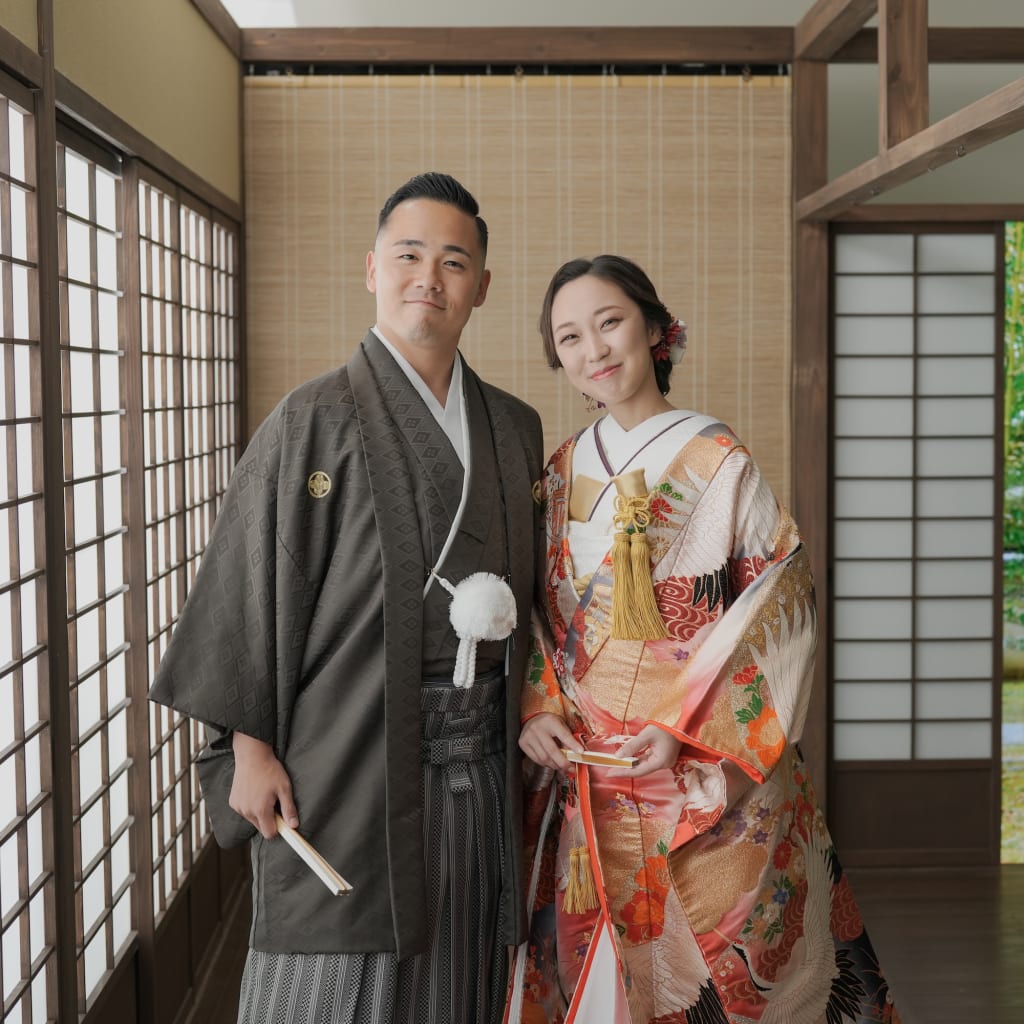 色打掛と屋内庭園スタジオ | スタジオTVB 奈良店 | 前撮り・フォトウェディング