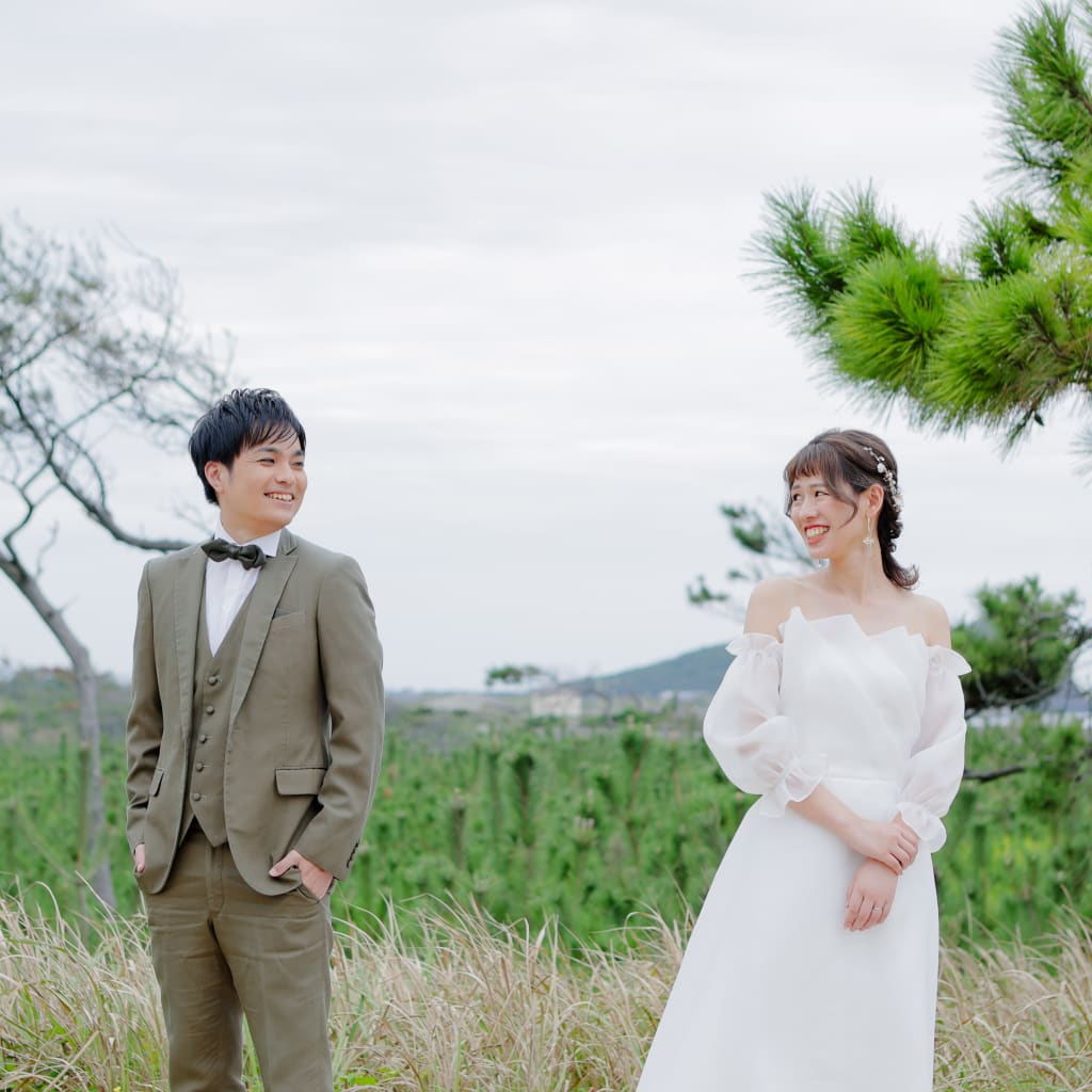 曇りの日でも大満足！海ロケーション！ | デコルテフォトグラフィー | 前撮り・フォトウェディング