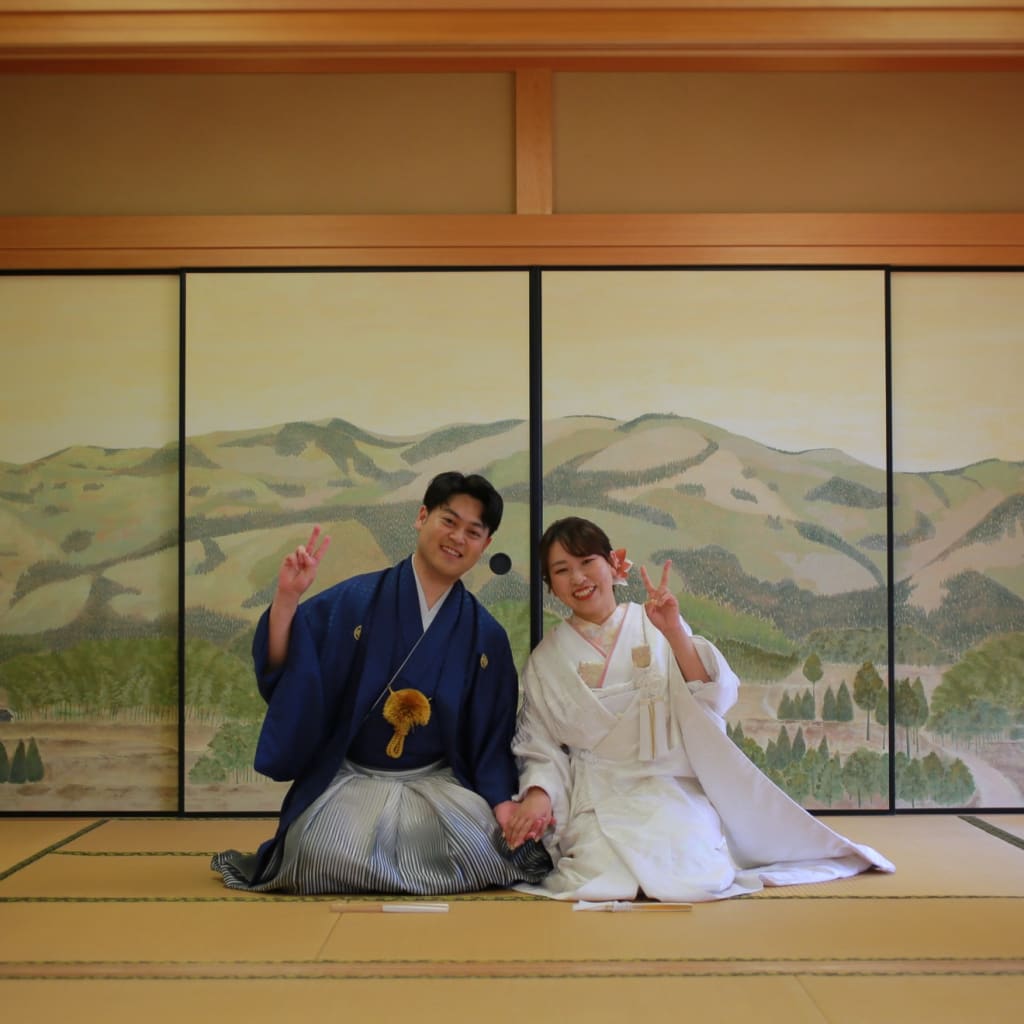 和装,和装婚礼,前撮り,寺社仏閣,フォトウェディング,日本庭園,正法寺