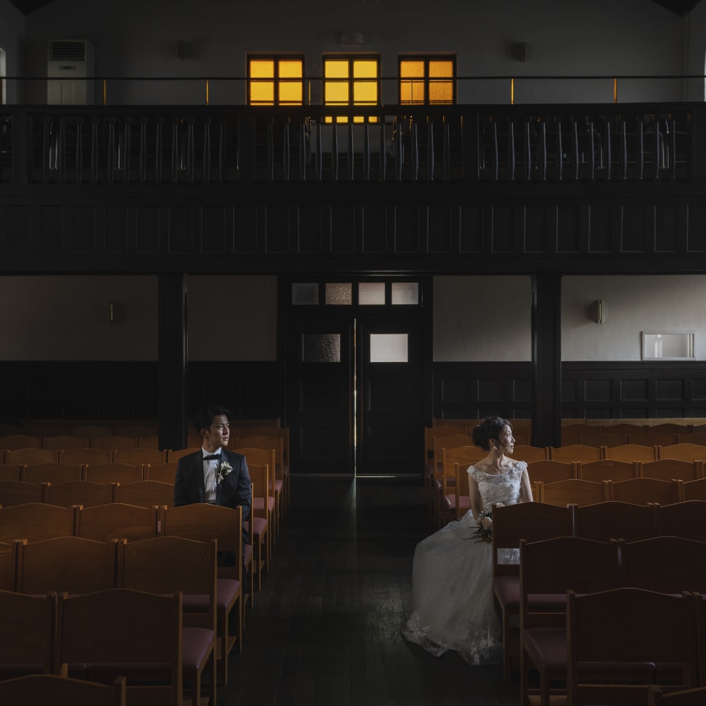 スコットホールにて雰囲気ある写真を撮りませんか？ | デコルテフォトグラフィー | 前撮り・フォトウェディング