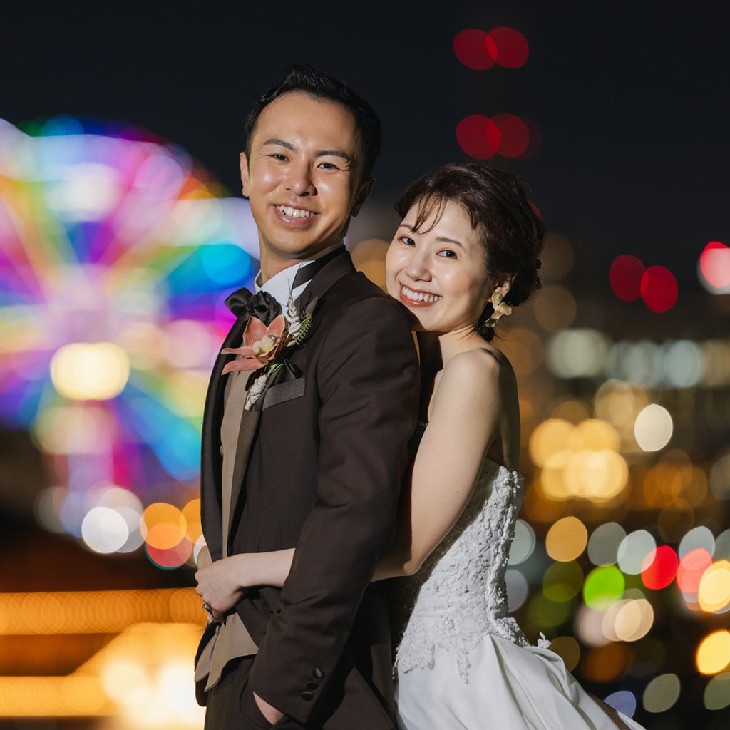 三溪園&大桟橋夜景 | デコルテフォトグラフィー | 前撮り・フォトウェディング