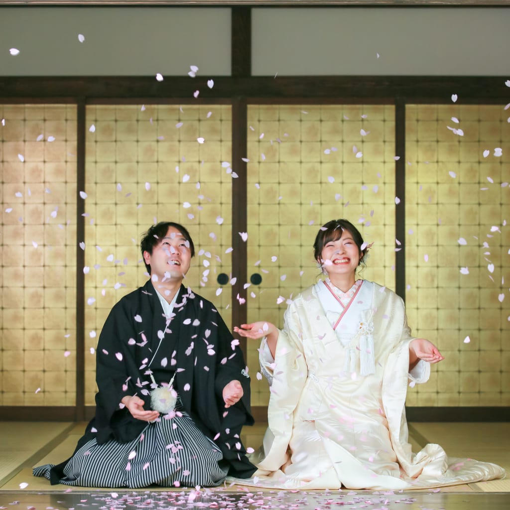 一年中満開の桜の下で | デコルテフォトグラフィー | 前撮り・フォトウェディング