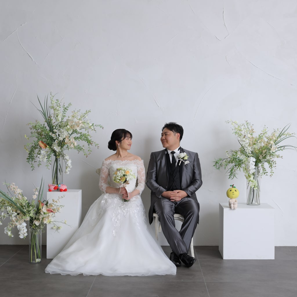 洋装ハウススタジオ撮影 | デコルテフォトグラフィー | 前撮り・フォトウェディング