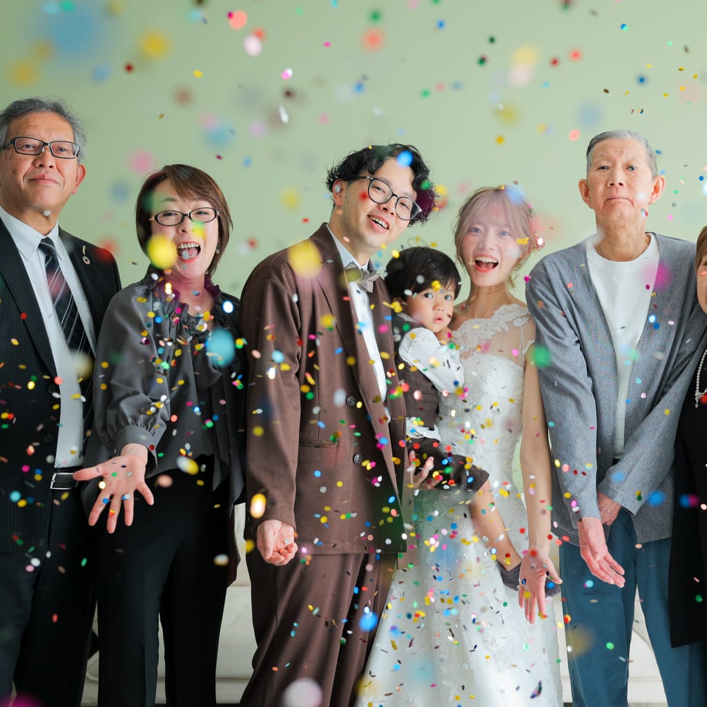 ハウススタジオでご家族様と一緒に！ | デコルテフォトグラフィー | 前撮り・フォトウェディング