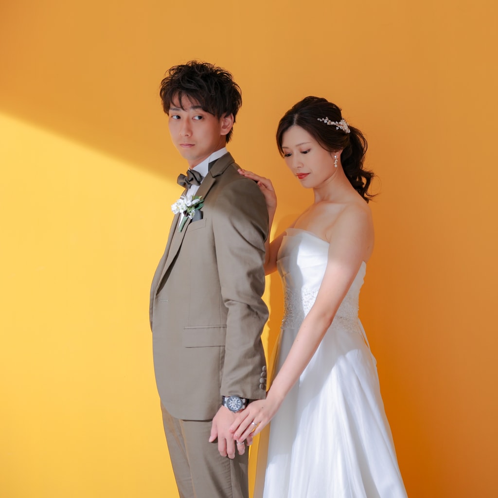 落ち着いた雰囲気で、カジュアルに。 | スタジオAQUA 横浜みなとみらい店 | 前撮り・フォトウェディング