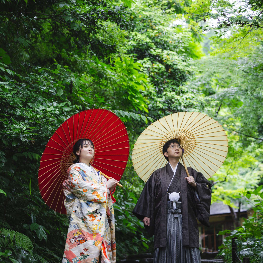 梅雨の日の三溪園