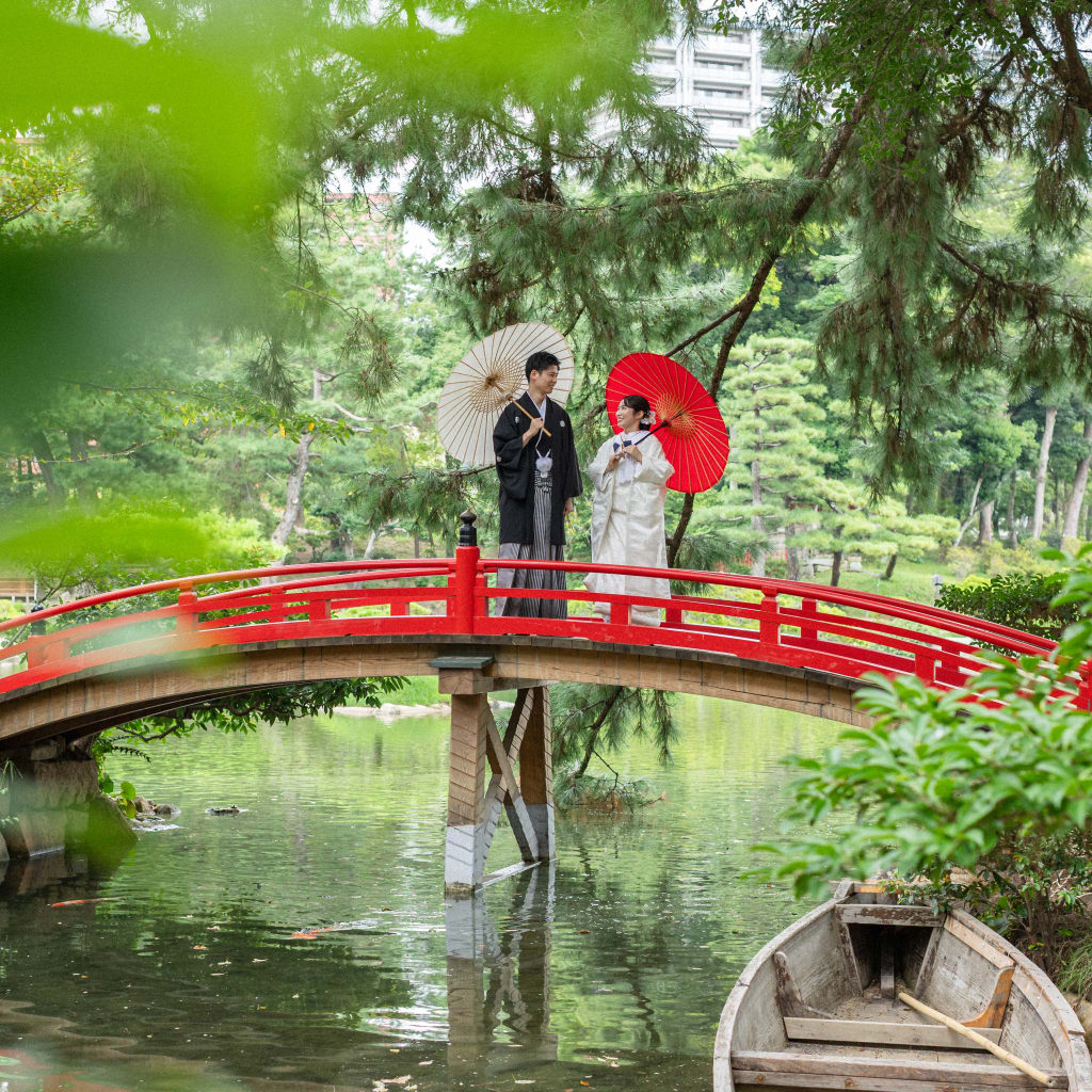 自然と和を感じるロケーション【縮景園】
