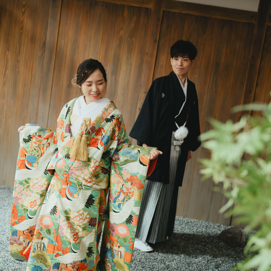 屋外での撮影のように！！屋内庭園スタジオ | デコルテフォトグラフィー | 前撮り・フォトウェディング