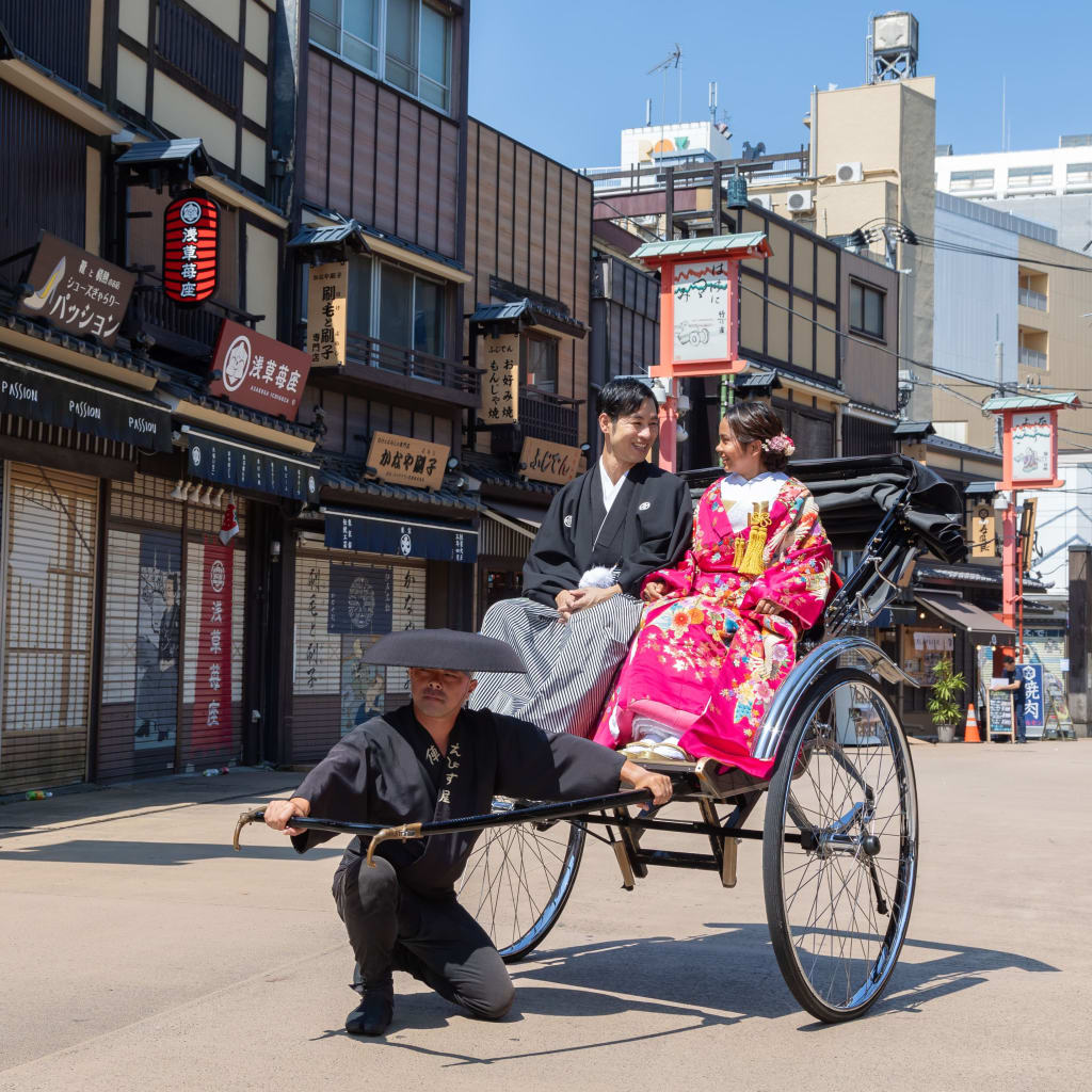 浅草人力車ロケ満喫 | デコルテフォトグラフィー | 前撮り・フォトウェディング