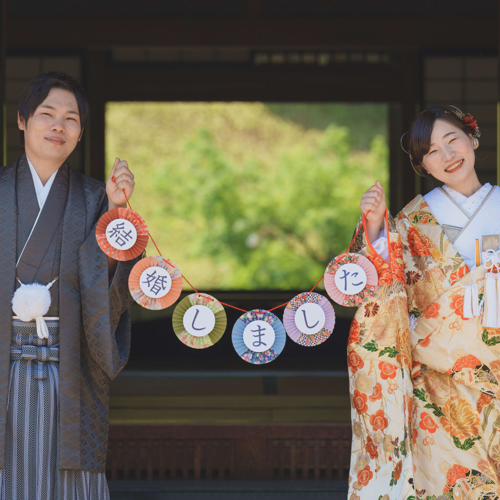 和装が映えます大仙公園！ | デコルテフォトグラフィー | 前撮り・フォトウェディング