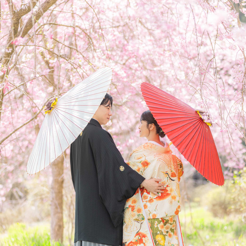 春のパステルカラー♪桜だけじゃない、お花見しながら撮影できる富士ロケーション | デコルテフォトグラフィー | 前撮り・フォトウェディング